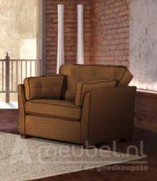 Cognac fauteuil Dordrecht 105cm – A-meubel