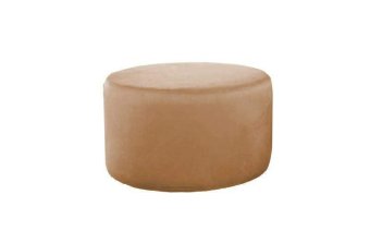 Cognac hocker Poef Lexmond 47x47cm – A-meubel