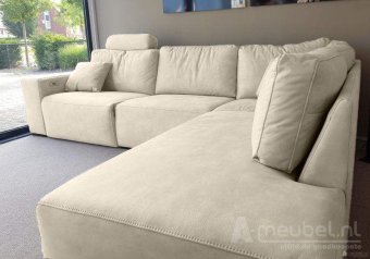 Creme hoekbank Marle 253cm – A-meubel