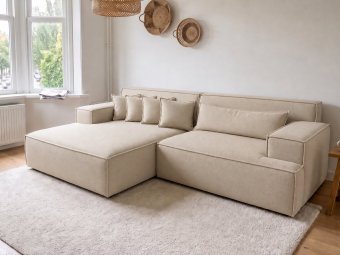 Domburg Loungebank in beige – kleurimpressie