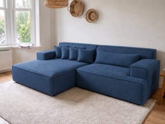 Domburg Loungebank in blauw – kleurimpressie