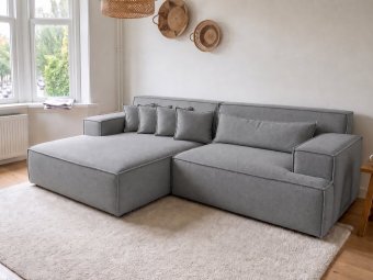 Domburg Loungebank in grijs – kleurimpressie