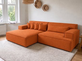 Domburg Loungebank in oranje – kleurimpressie