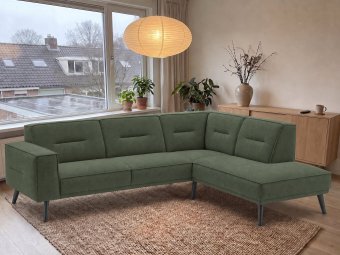 Drenthe Hoekbank in groen – kleurimpressie