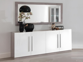 Dressoir Groot Giethoorn Marmer Wit 208cm