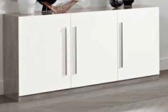 Giethoorn Dressoir Klein - MAGAZIJN OPRUIMING - Marmer Wit 156cm
