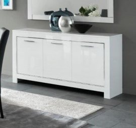 Kolomkast Glas Marknesse - MAGAZIJN OPRUIMING - Wit/Marmer 64cm