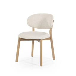 Eetkamerstoel Mikky Naturel hout - Beige Moon - 96174