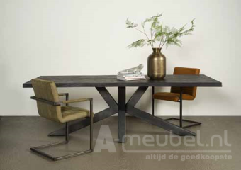 Eettafel Sovana - Zwart 180cm