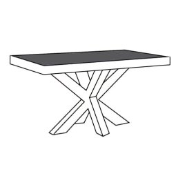 Eettafel-MM Pieterburen 164cm