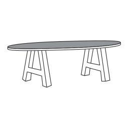 Eettafel TOV-K Emmen 163cm