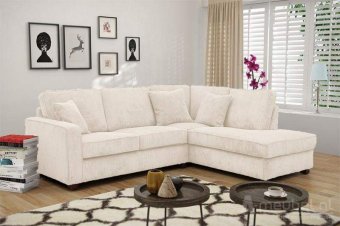 Witte hoekbank Groningen 231cm – A-meubel