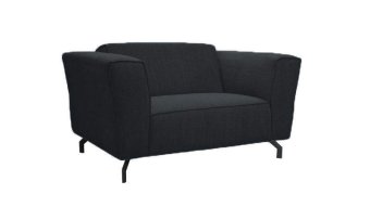 Zwarte Wolvega Fauteuil 105cm – A-meubel