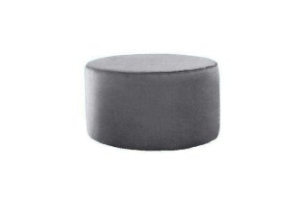 Grijze hocker Poef Lexmond 40x40cm – A-meubel