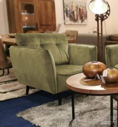 Groene fauteuil Akker 177cm – A-meubel