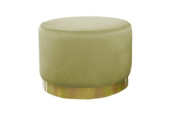 Groene Poef Lexmond 60x45cm met spiegelrand – A-meubel