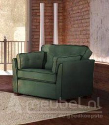 Groene fauteuil Dordrecht 200cm – A-meubel