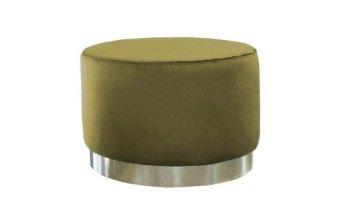 Groene Poef Lexmond 45x51cm met spiegelrand – A-meubel