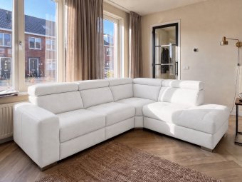 Harderwijk Ottomaan in wit – kleurimpressie