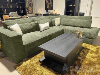 Groene hoekbank Alphen 200cm – A-meubel