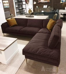 Bruine hoekbank Alverna 210cm – A-meubel