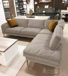 Creme hoekbank Alverna 210cm – A-meubel