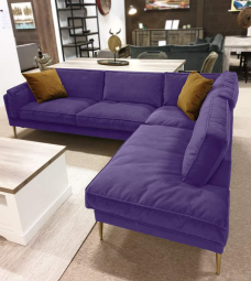 Paarse hoekbank Alverna 210cm – A-meubel