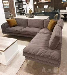 Taupe hoekbank Alverna 210cm – A-meubel