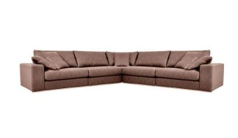 Cognac hoekbank Amersfoort 294cm – A-meubel
