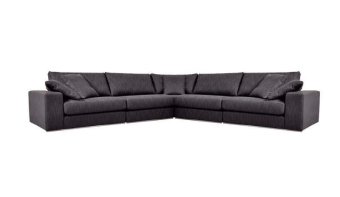Grijze hoekbank Amersfoort 294cm – A-meubel