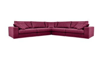 Roze hoekbank Amersfoort 294cm – A-meubel
