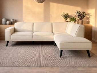 Hoekbank Den Haag in creme – kleurimpressie