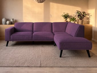 Hoekbank Den Haag in paars – kleurimpressie