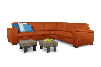Cognac hoekbankstel Elsen 231cm – A-meubel
