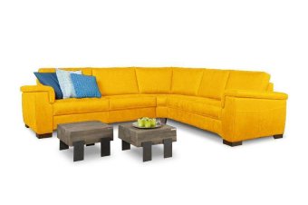 Gele hoekbankstel Elsen 231cm – A-meubel