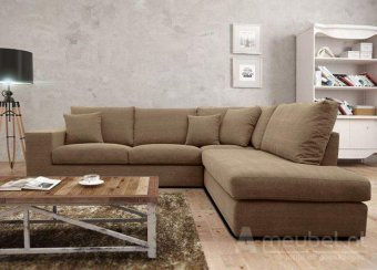 Beige hoekbank Gouda 250cm – A-meubel