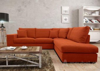 Cognac hoekbank Gouda 250cm – A-meubel