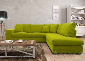 Groene hoekbank Gouda 176cm – A-meubel