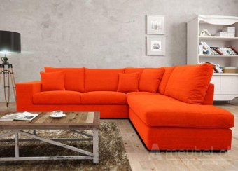 Oranje hoekbank Gouda 250cm – A-meubel