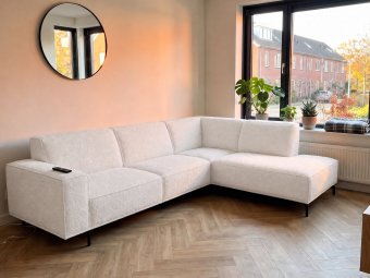 Hoekbank Huizen in wit – kleurimpressie