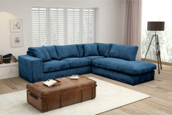 Blauwe hoekbank Lelystad 178cm – A-meubel