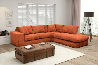 Cognac hoekbank Lelystad 246cm – A-meubel