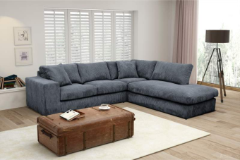Grijze hoekbank Lelystad 246cm – A-meubel