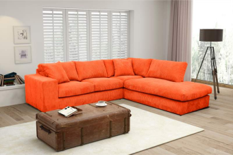 Oranje hoekbank Lelystad 178cm – A-meubel