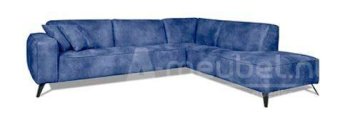 Blauwe hoekbank Lent 255cm – A-meubel