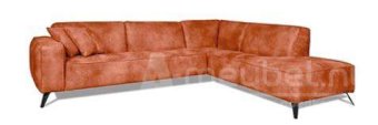 Oranje hoekbank Lent 255cm – A-meubel