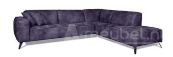 Paarse hoekbank Lent 255cm – A-meubel