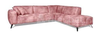 Roze hoekbank Lent 255cm – A-meubel