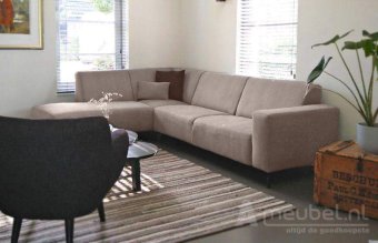 Beige hoekbank Maarssen 250cm – A-meubel