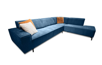 Blauwe hoekbank Heerlen 255cm – A-meubel